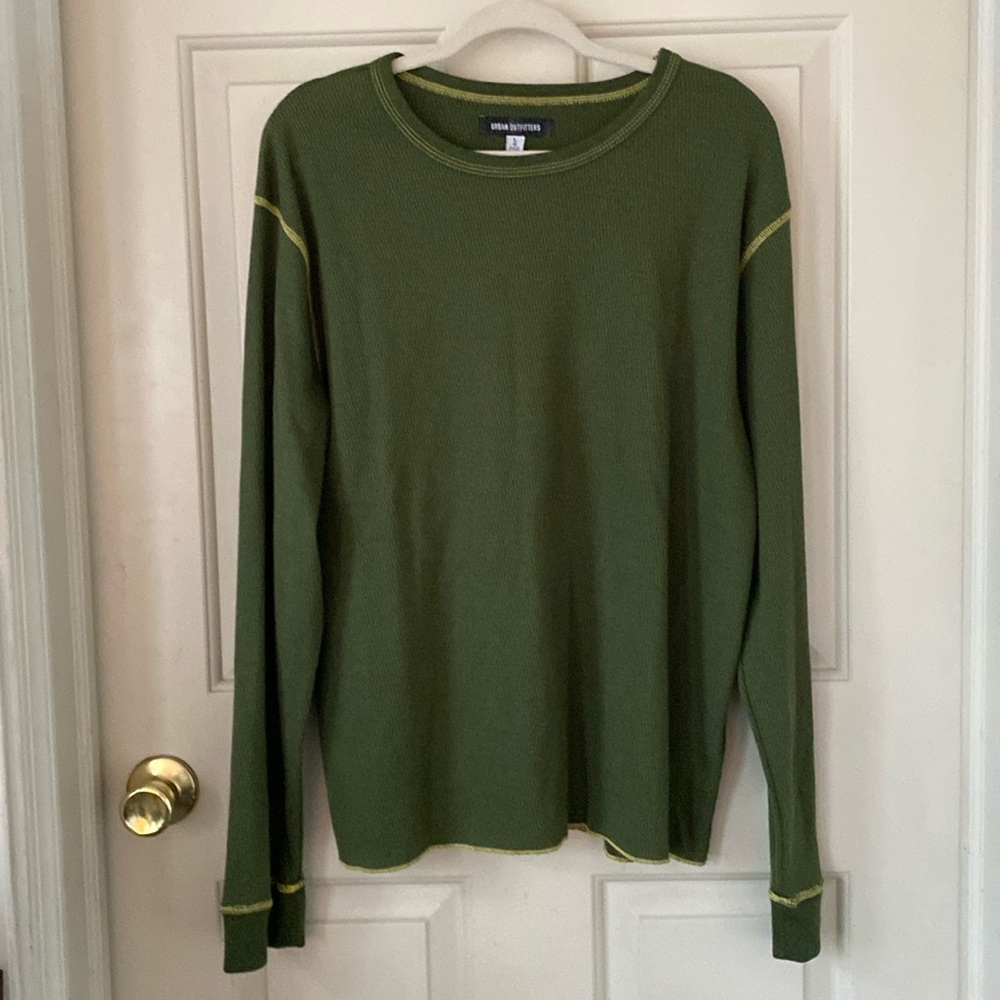 Urban Outfitters boxy thermal long sleeve Tshirt